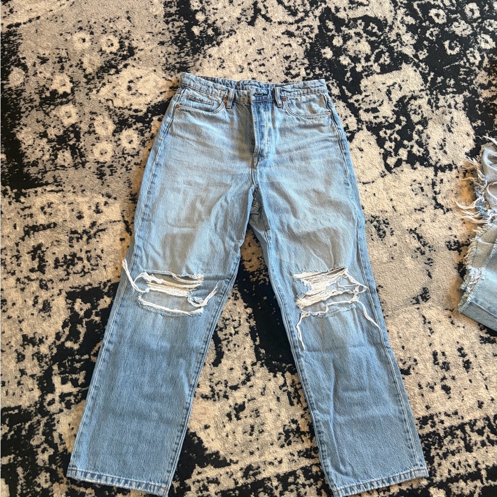 BLANK NYC Boyfriend Blue Distressed Jeans